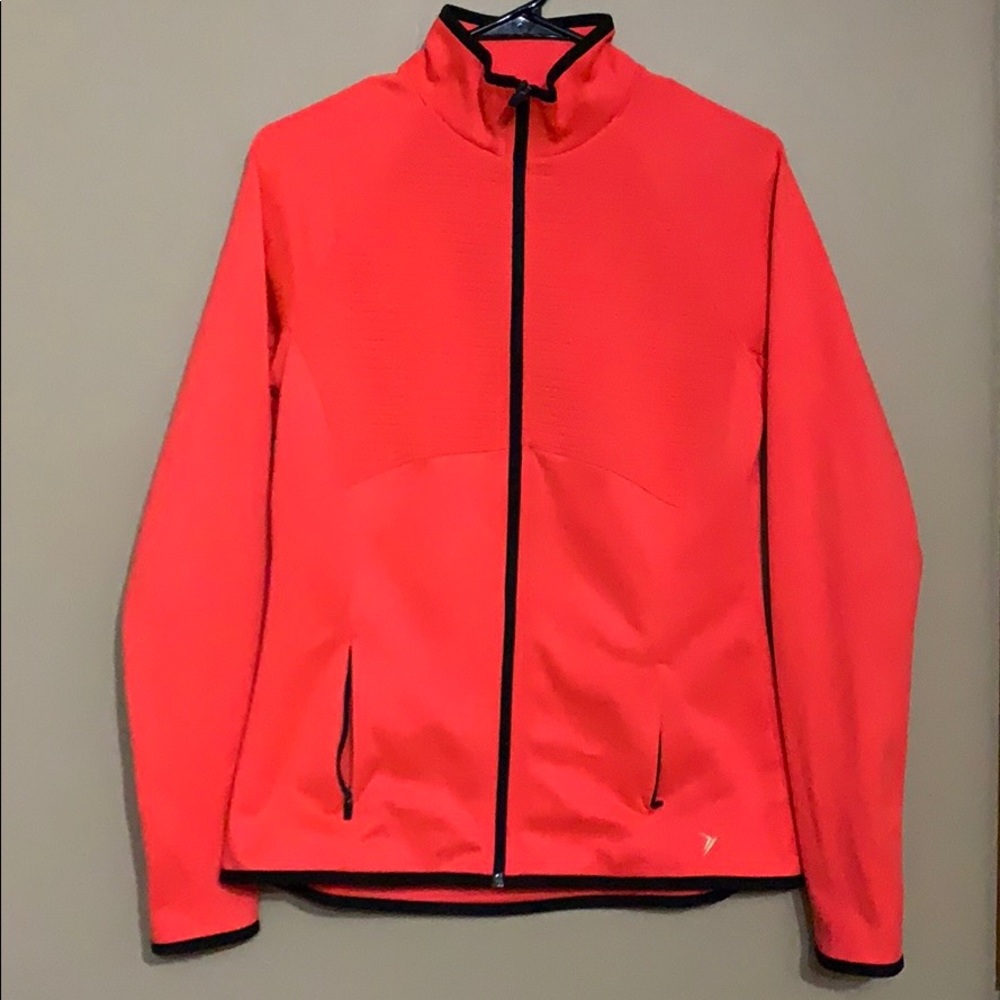 Active Semi-Fit Neon Zip Up